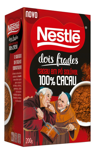 Cacau Em Pó 100% Solúvel Nestlè Dois Frades Caixa 200g