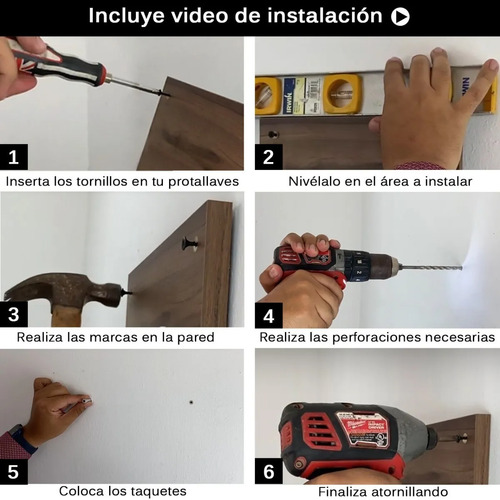 Imagen 10 de 10 de Perchero Organizador Colgador Minimalista Llaves Ropa Bolsas