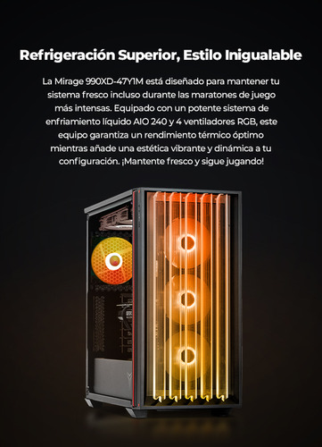 Pc Gamer Yeyian, Nvidia Rtx 4070 Ti 12gb, Amd Ryzen 9 9900x 4.4 Ghz, 64gb Ddr5 6000mhz Rgb, 4tb Nvme 4 Gen, 750w 80 Plus Bronze, Wi-fi, Bluetooth, Enfriamiento Liquido, B650 Ypa-ms990xd-47y1m