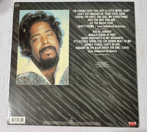 Lp Barry White - Maestro Hits Globo Polydor Som Livre 1994 (Usado)