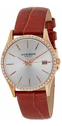 Akribos Xxiv Mujeres Ak883bu Ronda Blue Dial Tres Mano