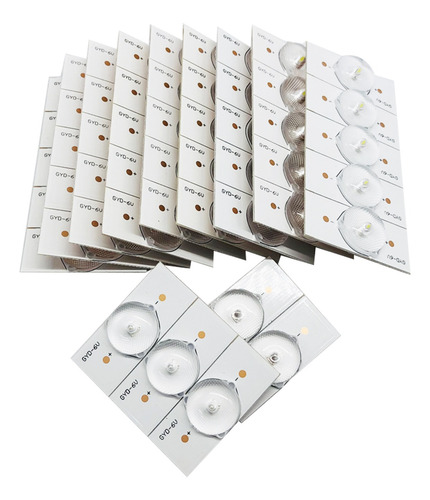 Imagen 1 de 7 de Kkmoon 50pcs 6v Smd Lámpara Perlas Con Lente Óptica Fliter P