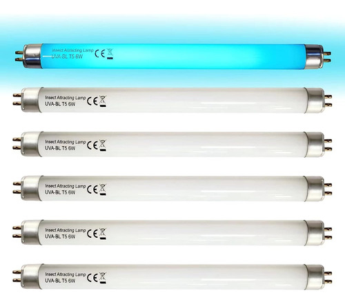 Celiwace 6 Pack Uva-bl T5 6w 32050 F6t5/bl Bulbo De Reemplaz