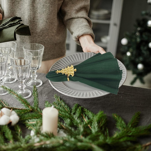Juego De 16 Servilleteros De Navidad, Incl. 8 Servilleteros