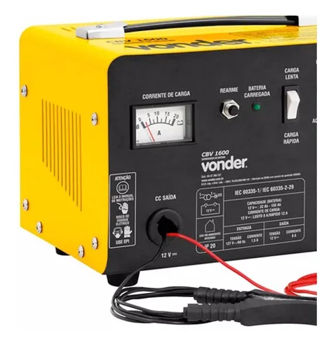 comprar Carregador De Bateria 150a 12v Cbv1600 Vonder 127v