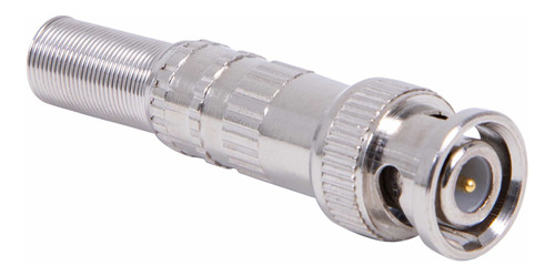 Conector Bnc Com Mola E Parafuso Plug Cftv Com 100 Peças