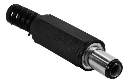Ficha Conector Plug Macho Hueco Dc 2.5 X 5.5 X 9mm Pack 5u