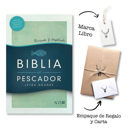 Biblia Del Pescador Nvi Letra Grande Verde Tapa Dura