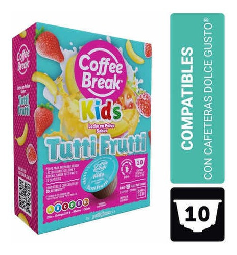 Milkshake Tutti Frutti 10 Capsulas Dolce Gusto Coffee Break