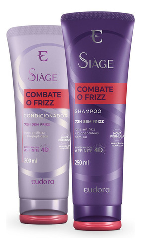  Kit Siàge Combate Frizz: Shampoo 250ml + Condicionador 200ml