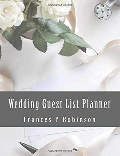 Wedding Guest List Planner Track Your Invites, Number Attend