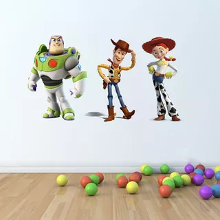 Adesivo Toy Story De Parede Woody Jessie Buzz Lightyer Kids