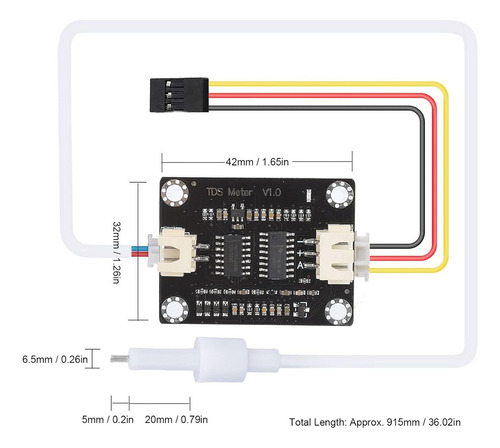 Sensor Tds Conductividad Agua Compatible Con Arduino