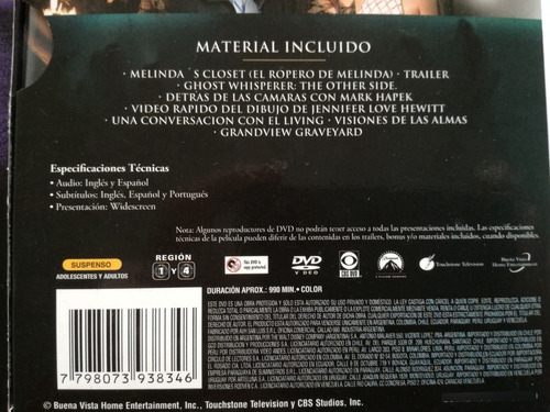 Ghost Whisperer - Serie - Precio Por Cada Temporada Dvd