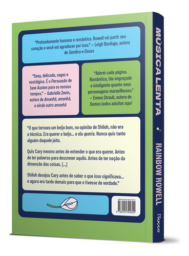 Livro Música Lenta De Rainbow Rowell Capa Mole Em Português Editora Rocco