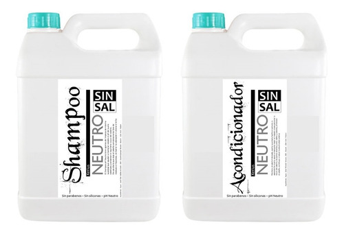 Shampoo Y Acondicionador Sin Sal- Brushing Progresivo 5+5 Lt