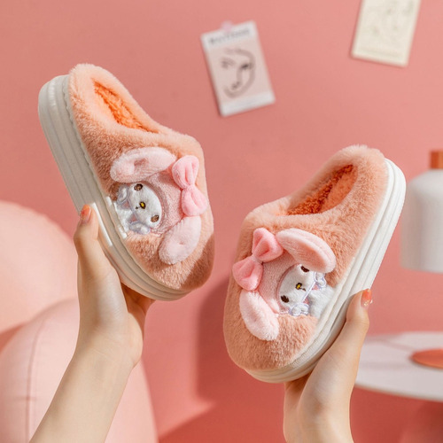 Zapatillas Antideslizantes De Algodón Sanrio Hot Home