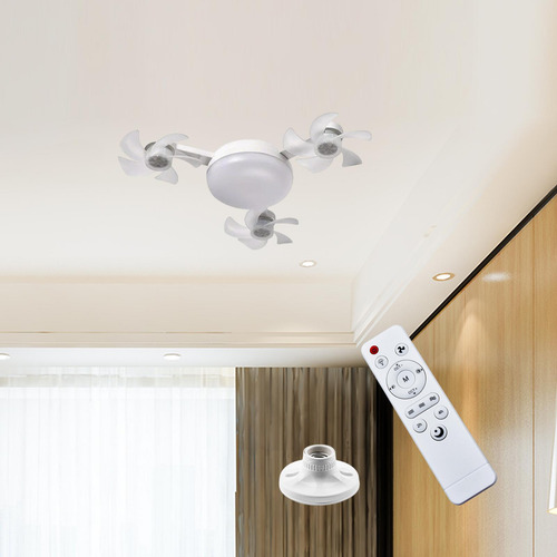 Lámpara Led De Luz Del Ventilador De 3 Cabezas 45cm