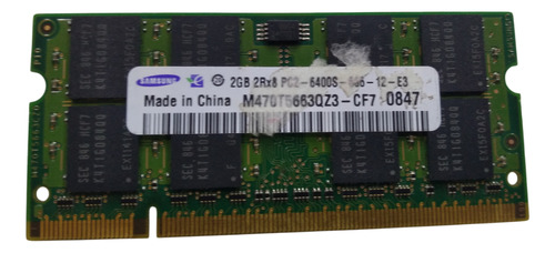 Memoria Ram Samsung 2gb Pc2-6400s M470t5663qz3-cf7 (Usado)