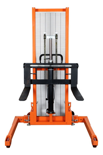 Apilador Manual Carga 1000kg Base Pata Ancha 1,6m Tecnodeliv