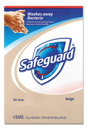 Safeguard 08833 Jabon De Bano Antibacteriano Beige 4oz Barra