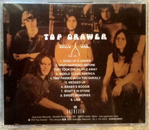 Cd -top Drawer - Solid Oak - 1972 - Hard Sicodelico Guerssen Remasterizado