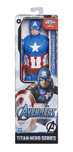 Boneco Articulado Avengers Capitão América Blast Gear Hasbro