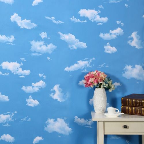 Papel Mural Cielo Y Nubes  60cm X 10m Dydf-yw5032-1