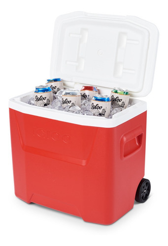 Cooler Igloo 26 Litros Laguna Roller 28qt Alça Telescópica