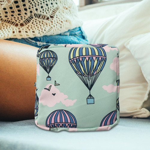2 Bolsa De Cosméticos Organizador De Lápiz Globo Verde