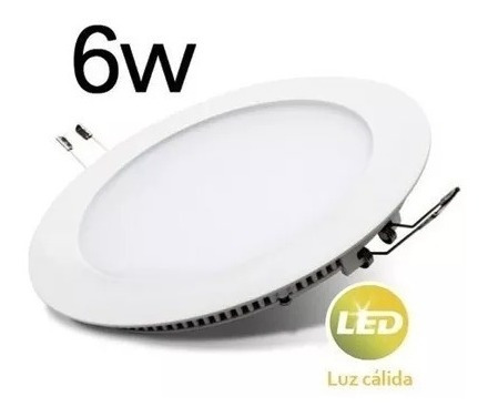 Panel Led De Embutir Redondo 6w  12 Cm Spot 220v Frio-calido