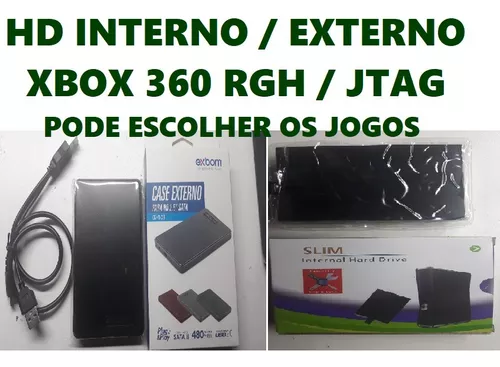 Hd Com Jogos Xbox360 Rgh Aurora