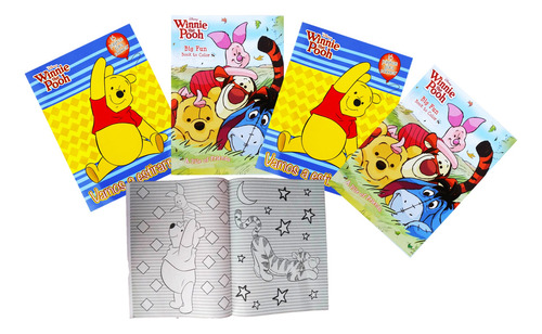 50 Libros Colorea Winnie The Pooh Fiesta Regalo Cumple Bolo