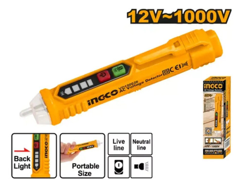 Detector De Voltaje Ingco 12v-1000v