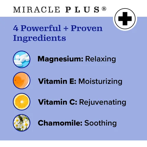 Crema De Magnesio Miracle Plus Leg Relief, Loción Herbal De