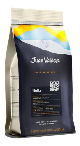 Cafe En Granos Juan Valdez Huila 454g 