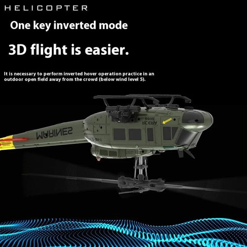 Rc C032 Uh-1 Huey Rc Helicóptero - 2.4g 6ch 1/48 Modelo