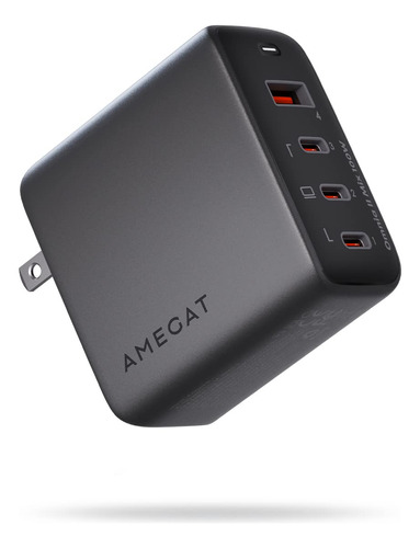 Amegat Cargador Usb C De 100 W, Omina Ii De 4 Puertos Gan Ii