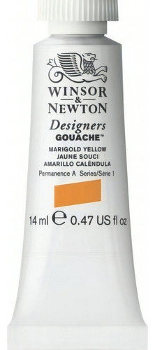 Gouache Winsor & Newton 14ml - Color Amarillo Caléndula