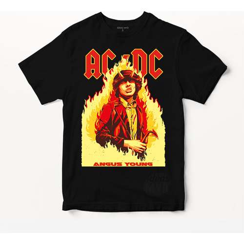 Remera Acdc 01 (negra:) Ideas Mvd