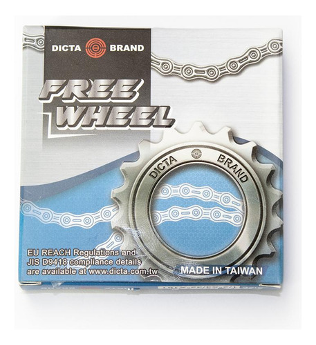 Rueda Libre 18 Dientes 1/2x1/8 Cromado Bmx Silenciosa Dicta