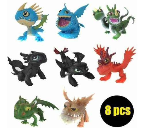 Como Treinar O Seu Dragão Kit Com 8 Dragões Banguela E Mais