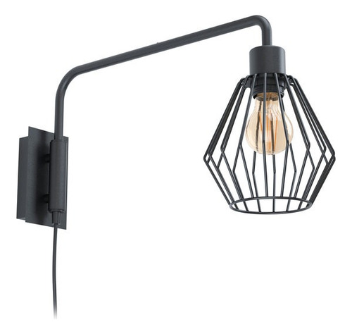 Lámpara Apliqué Tabillano Acero Negro L160 H250 E27 Cod99349