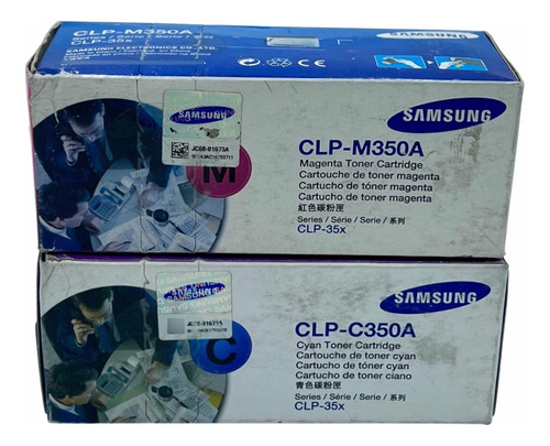Paq 2 Pzas Toner Samsung Clp-350 Cyan / Magenta