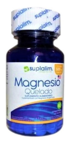 Magnesio Quelado 500 Mg 60 Comprimidos.
