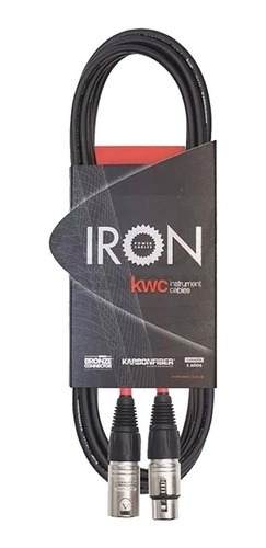 Cable Microfono Kwc Iron 243 Canon/canon Standard 9 Mts