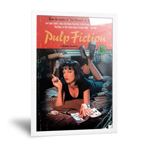 Cuadro Pulp Fiction Carteles Decorativos Cine Vintage 20x30