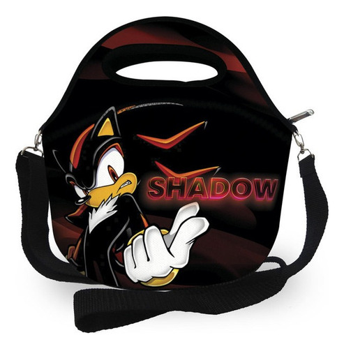 Bolsa Lancheira Térmica Escolar Infantil - Sonic Shadow