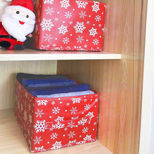 M Ropa Interior Plegable Con Estampado De Copos De Nieve