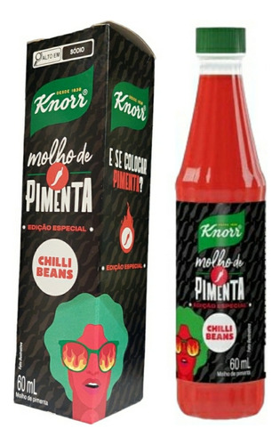 Molho De Pimenta Knorr Chilli Beans Kit 4 Unidades De 60ml